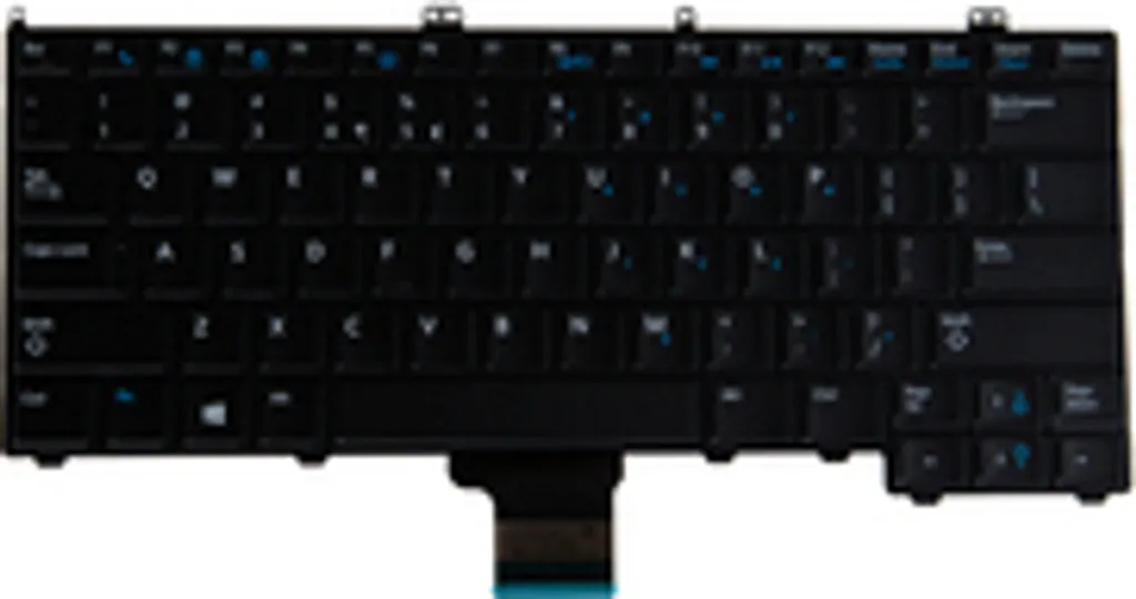Clavier de remplacement pour Dell Suisse avec touches rétroéclairées LED