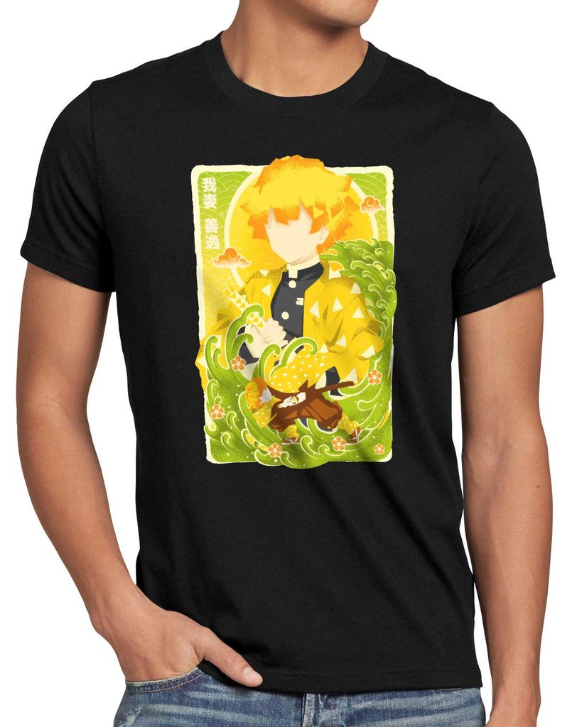 style3 Great Wave Zenitsu Herren T-Shirt