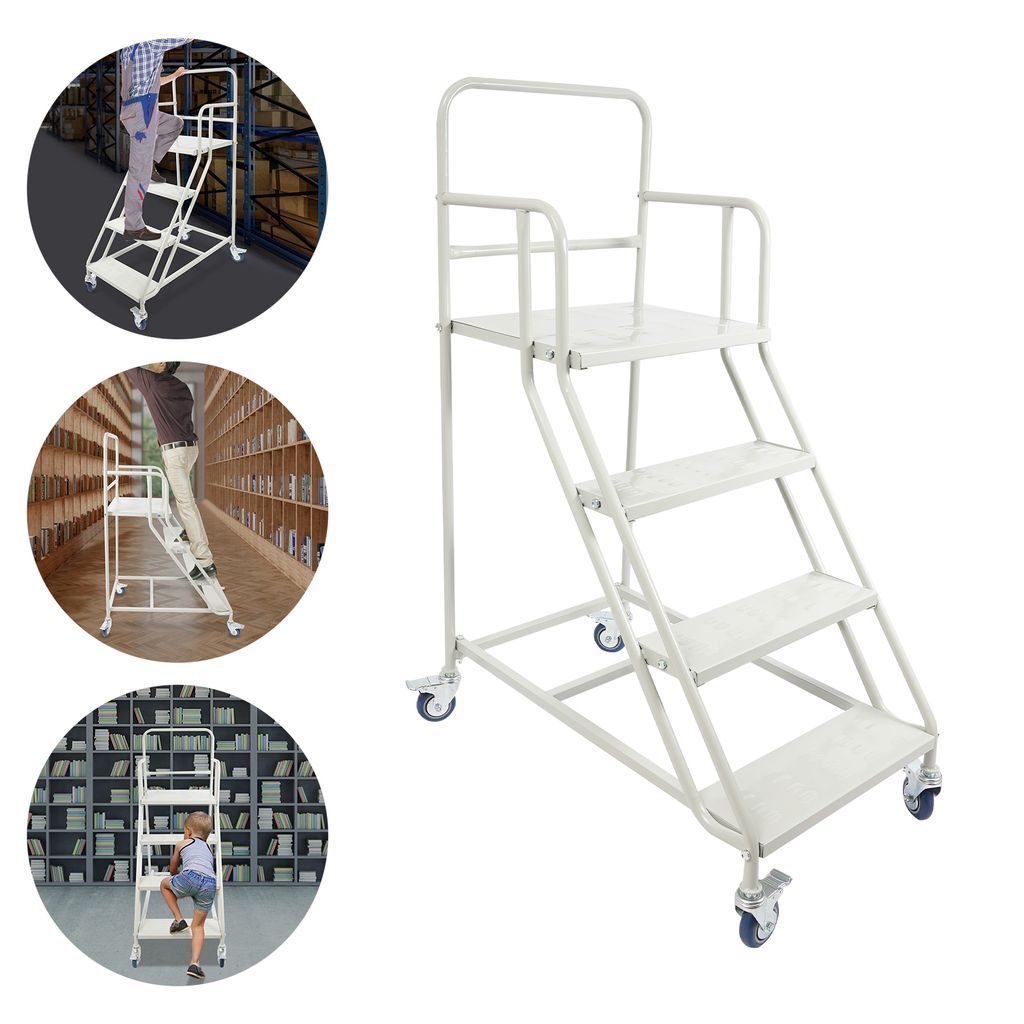4-stopniowe schody ruchome, 4-stopniowe schody na kółkach, Zdjęcie produktu 