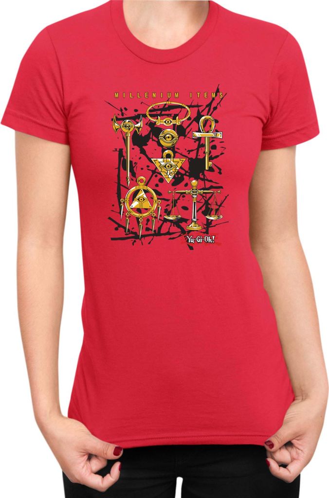 Damen T-Shirt Japan Manga Anime Comics Yu Gi 020, Lady S / Rot