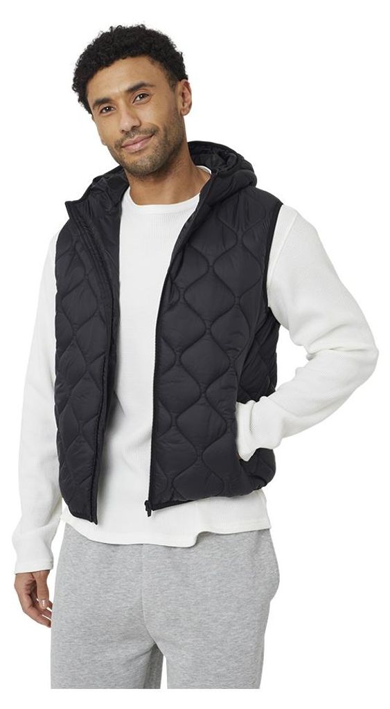 Brave Soul - Weste für Herren, Wattiert WH286 (L) (Schwarz)