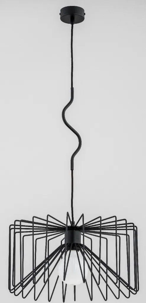 Suspension Alfa VERSO 1x60W 60596 - Luminaire de Plafond Design Noir