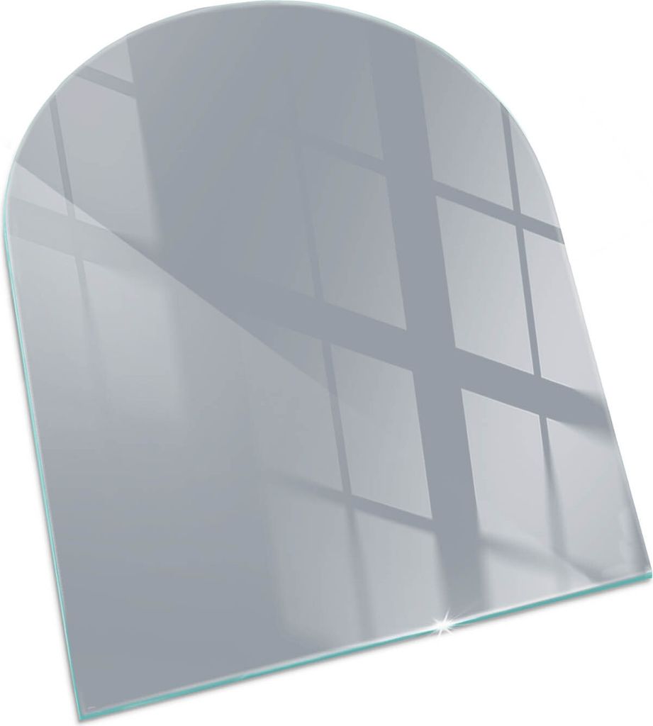 Farbe Grau – Glasbodenplatte für – Kaminofen – Kaminplatte Glas – Schutzglas – Funkenschutzplatte –Glasbodenplatte Feuerfeste – Hitz...