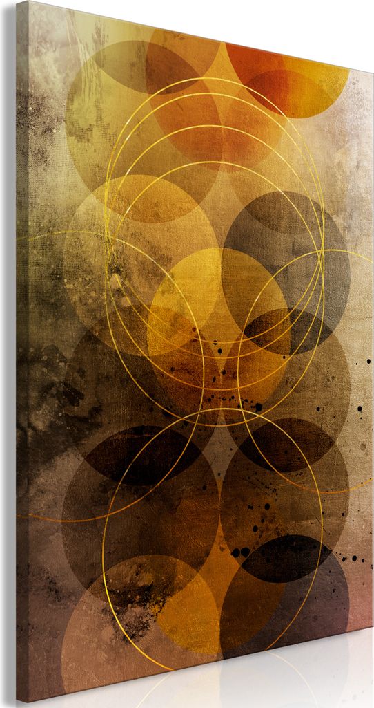 Italienischer Leinwand Leinwandbild - Sun Journey (1 Part) Vertical 40x60 cm Abstrakt a-A-0487-b-a