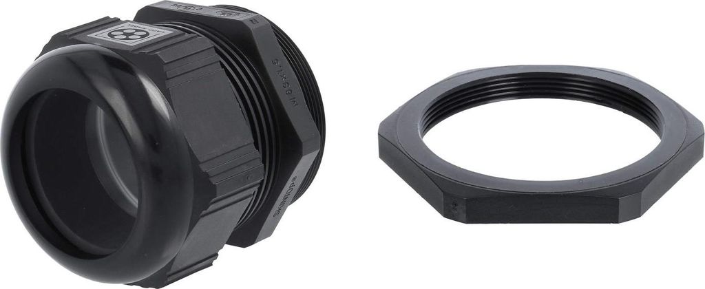 LAPP Verschraubung mit Gegenmutter M63x1,5 Polyamid (PA) Gewindelänge 12,0mm - 1 Stück