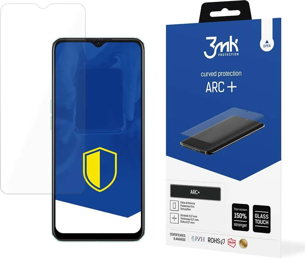 Problemi di Bolle? Pellicola 3mk Arc+ Oppo A57 4G Montaggio Gel