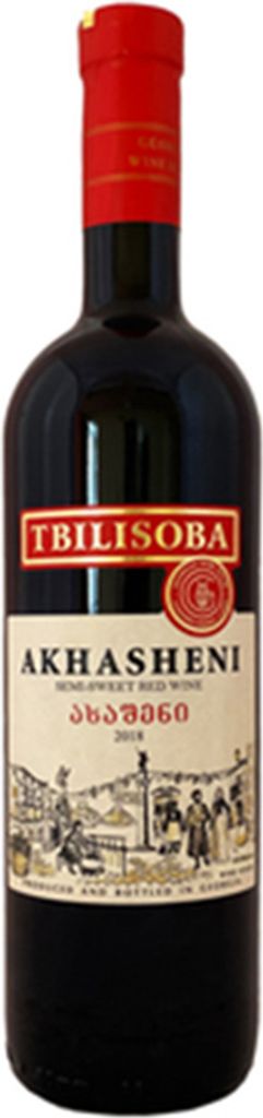 Tbilisoba Rotwein Akhasheni lieblich 0,75L georgischer Wein Produktbild 