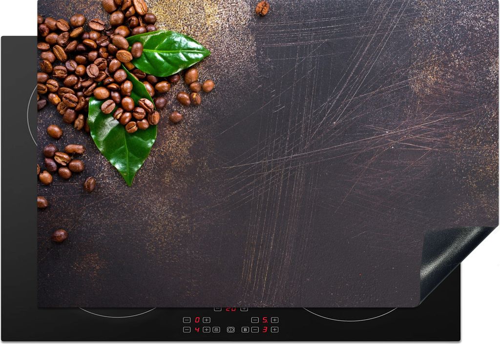 KitchenYeah Herdabdeckplatte Kräuter - Nüsse - Herbst - Küche , 76x51cm, Küche Deko, Glaskeramikfeld Herdabdeckung, Abdeckplatte fùr Kochfeld