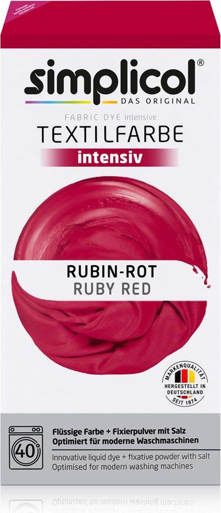 Simplicol tintura per tessuti rosso rubino intenso - Immagine del prodotto 