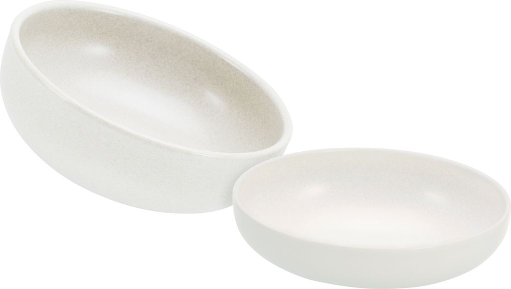 CreaTable, 30003, Uno Offwhite, Salatschüssel 2-tlg, Produktbild 