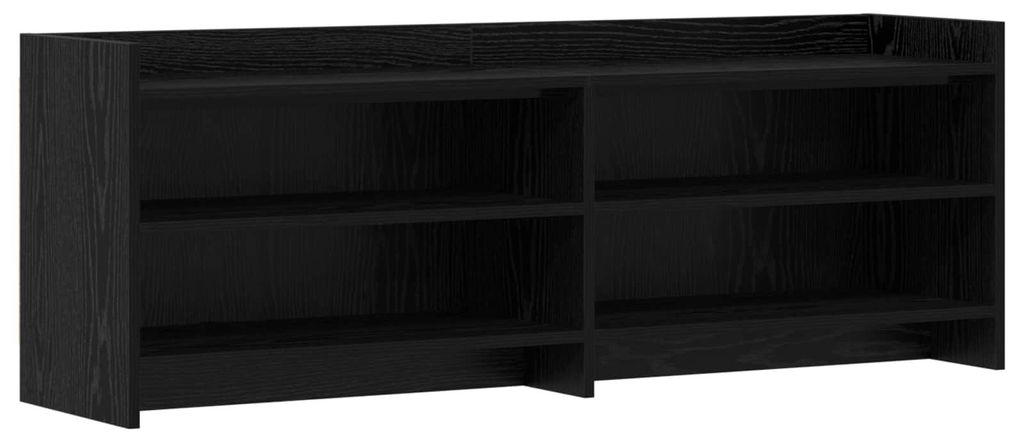 vidaXL TV-Schränk 135 x 33 x 47 cm Schwarze Eiche Holzwerkstoff