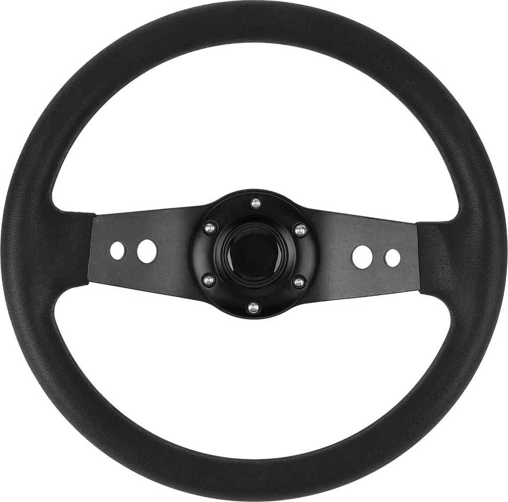 Volante 13 Pollici Economico PU Nero - Migliora la Presa della Tua Auto