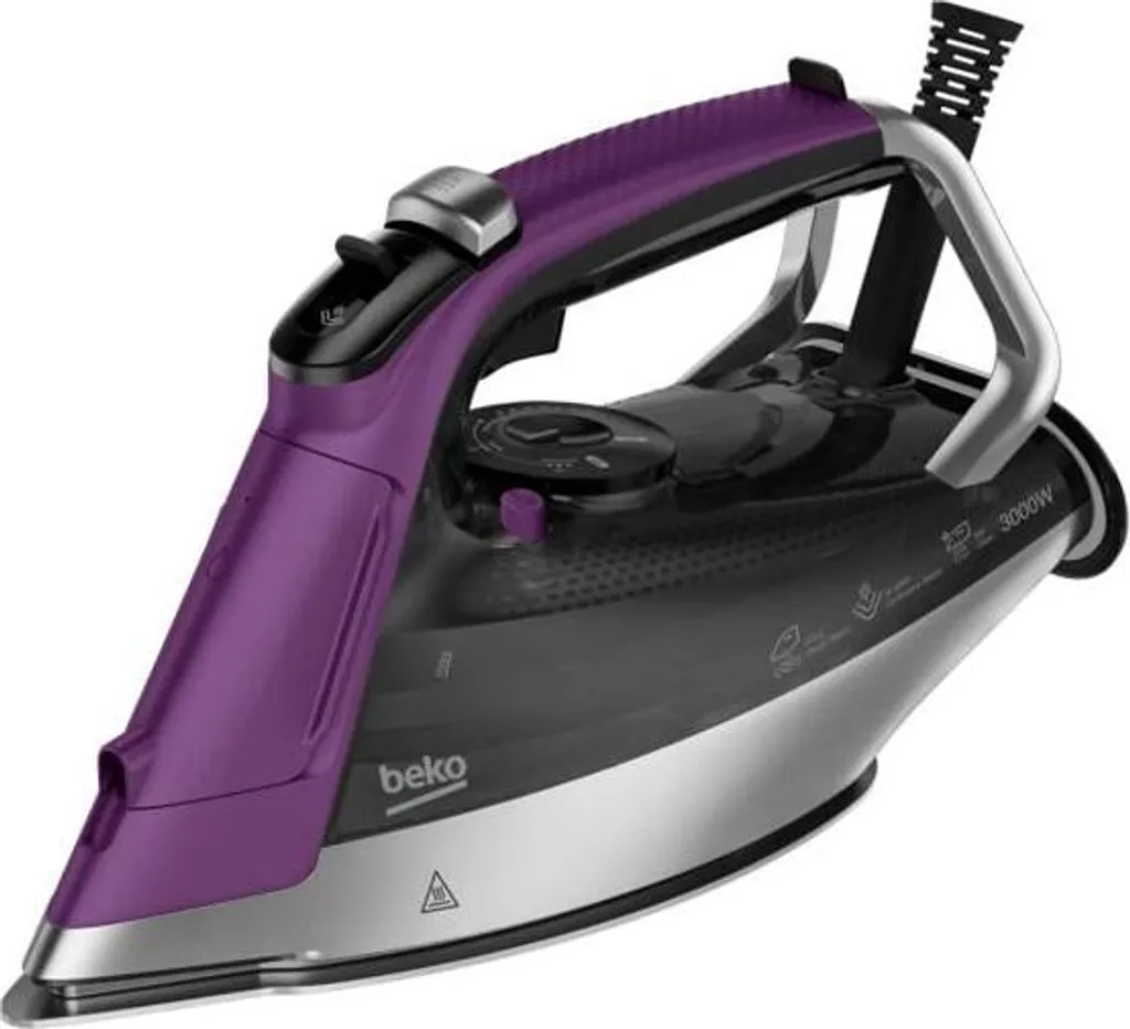Fer à repasser vapeur BEKO SIM8130V - Semelle SoftGlide 2600W Violet