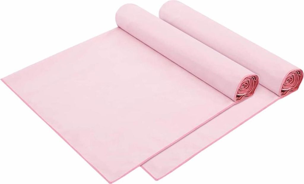 vidaXL Sonnenliege-Tücher 2 pcs Rosa 210 x 75 cm