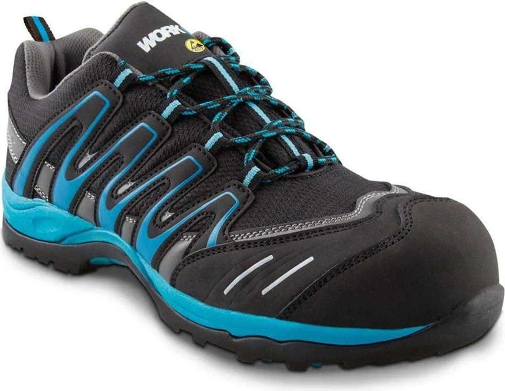 Workfit Trail Esd Sicherheitsschuhe Blau,Schwarz EU 43 Herren,Damen Blau,Schwarz EU 43