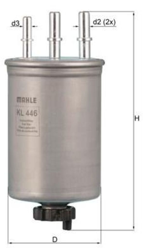 Kraftstofffilter KNECHT KL 446 für FORD MONDEO III Kombi (BWY) Leitungsfilter