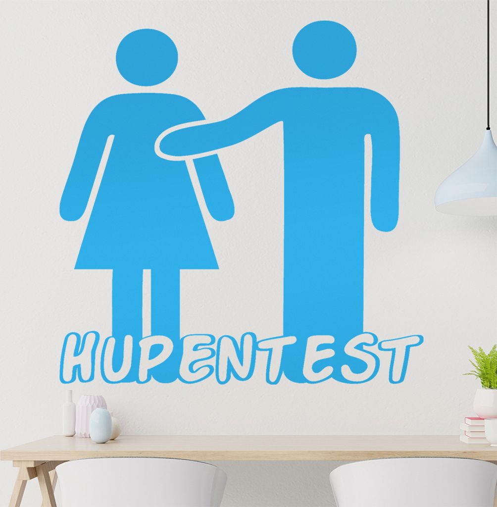 Hupentest Wandtattoo in 6 Größen - Wandaufkleber Wall Sticker - Dekoration, Küche, Wohnzimmer, Schlafzimmer, Badezimmer