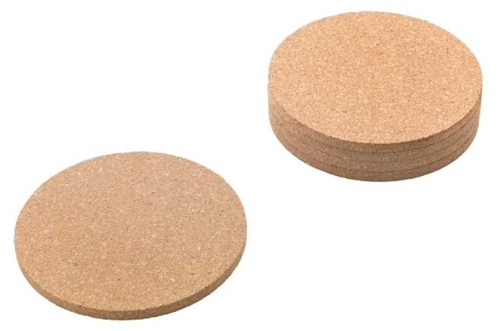 Glasuntersetzer Kork (Verkaufseinheit: 6) Ø9 cm 6er 114981 Immagine del prodotto 