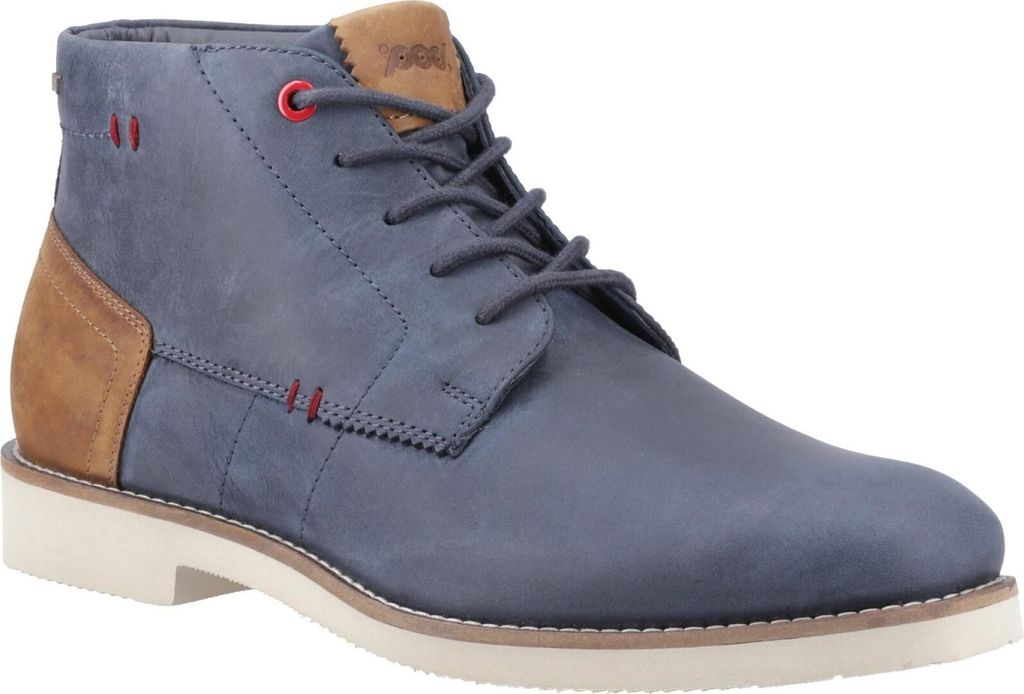 POD - Herren Chukka-Stiefel "Aries", Geöltes Leder FS11344 (47 EU) (Marineblau)