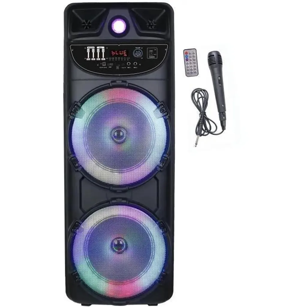 Haut-parleur karaoké INOVALLEY MS02-XXL-N Bluetooth 5.0 1000W Noir