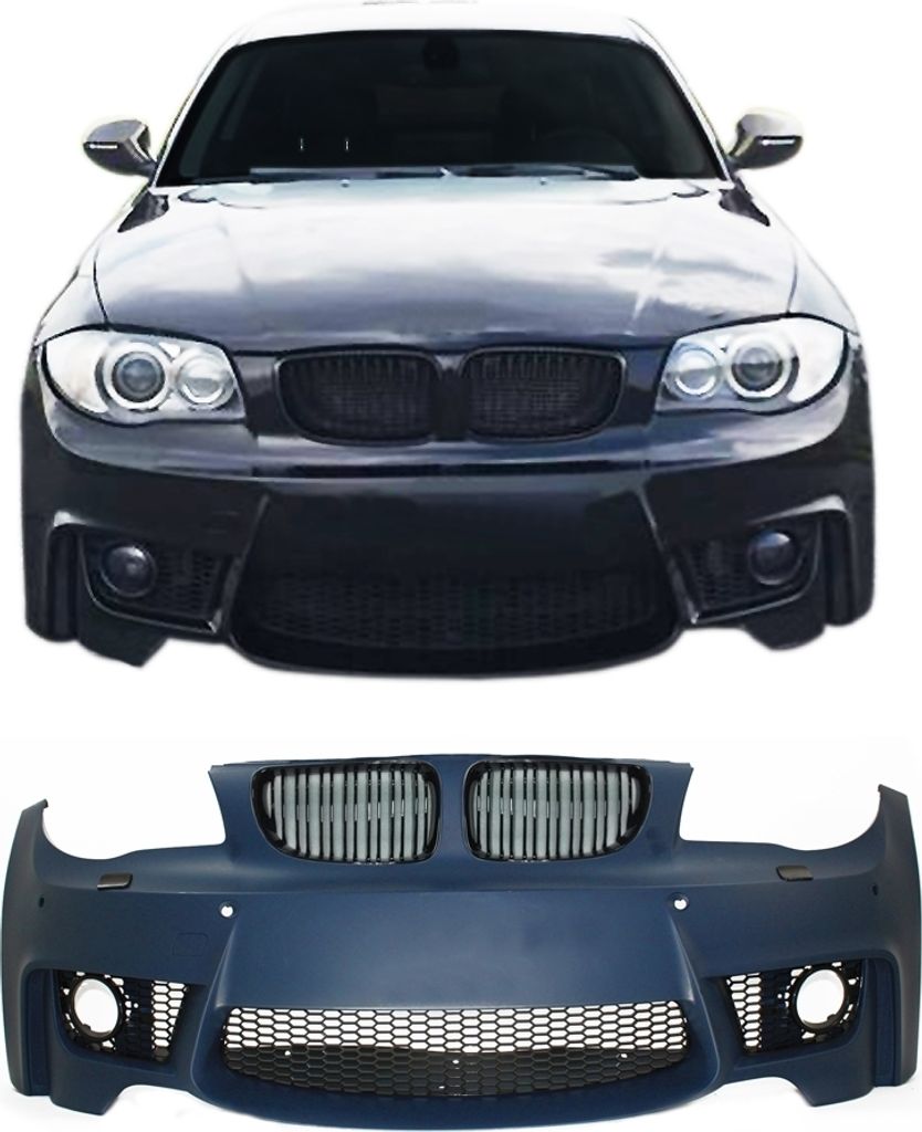 Front Stoßstange + Gitter Kühlergrill mit ABE für BMW 1er E81 E82 E87 E88 ab