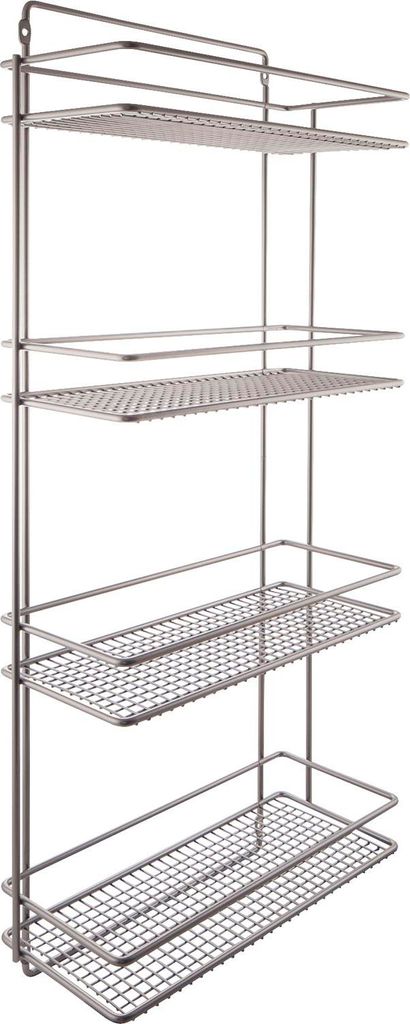 VS Besenschrankhalterung 395 x 922 x 175 mm Stahldraht Silber