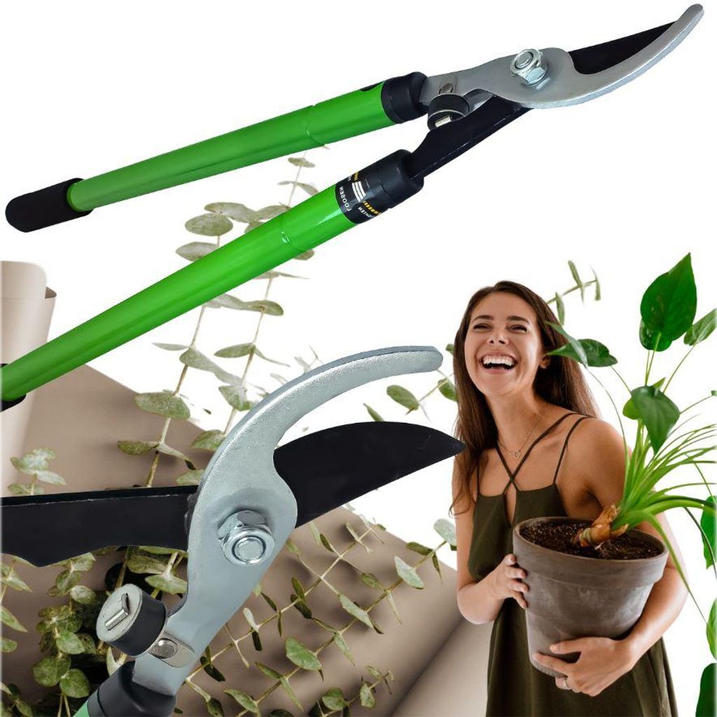 Zweihängige Teleskop-Gartenschere, Astelschere, 68 Cm, Produktbild 