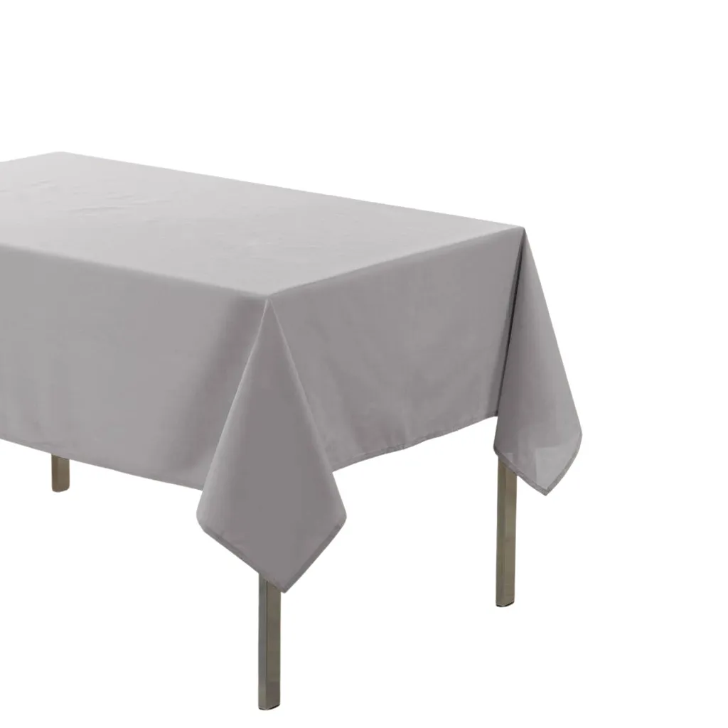 Nappe ESSENTIEL grise 140x300 cm, tissu résistant et facile à laver