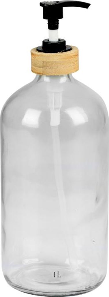 DOCHTMANN Glasspender 1l, Bambusdeckel 9,5x24cm Produktbild 