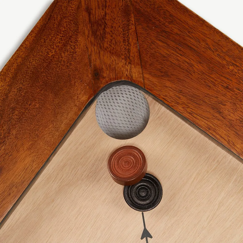 Billard Indien Traditionnel de Compétition en Bois avec Support - 12
