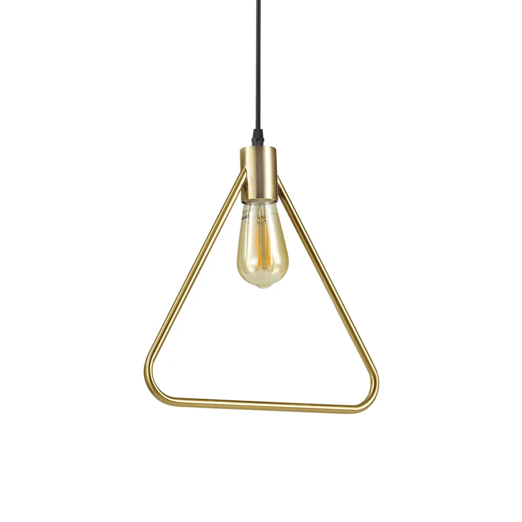 La Luce del Triangolo: Sospensione Ideal Lux ABC Ottone 207834