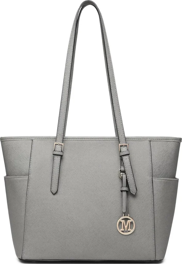 Grand sac bandoulière femme cuir PU souple avec fermeture sécurisée
