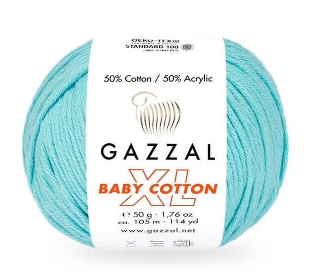 Gazzal Baumwolle XL 3451 Handstrickgarn Baumwollmischgarn Produktbild 
