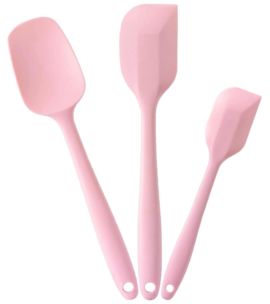 Silikonspatel-Set, Küchenhelfer zum Backen, Kochen und Rühren, hitzebeständiger, antihaftbeschichteter Silikonspatel, Kuchenspatel, nahtloses, e...