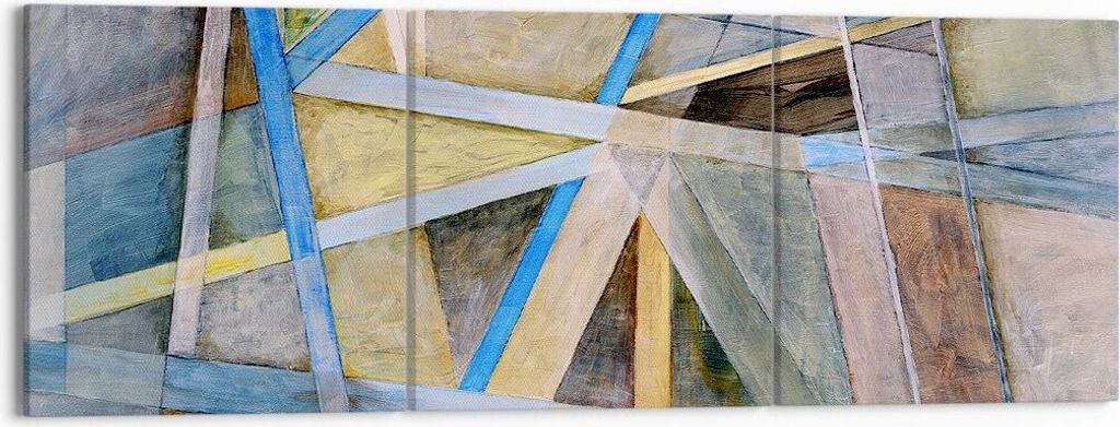 Bild auf Leinwand - Leinwandbild - Abstraktion modern - 150x50cm - Wand Bild - Wanddeko - Leinwanddruck - Bilder - Kunstdruck - Wanddekoration - Le...
