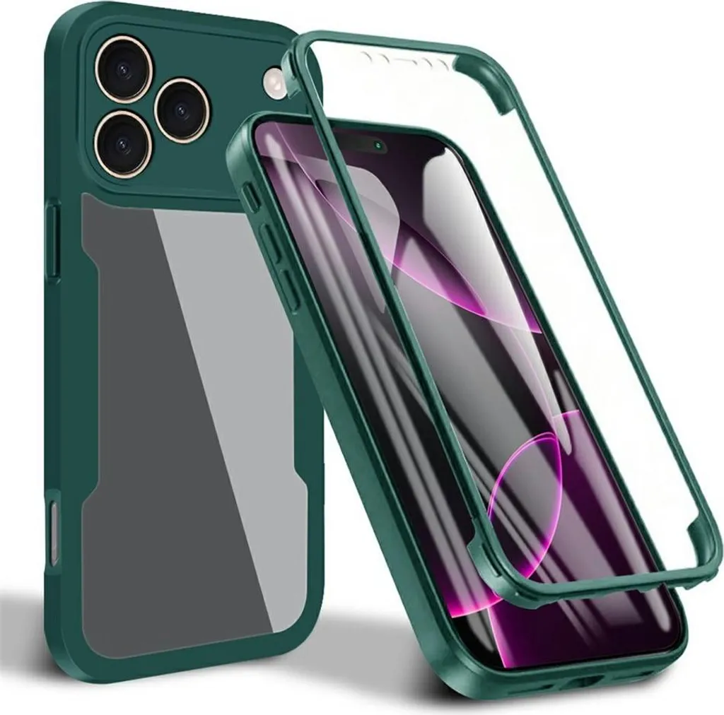 Phonesta Slim Protect 360 Cover iPhone 17 Pro Verde Professionale