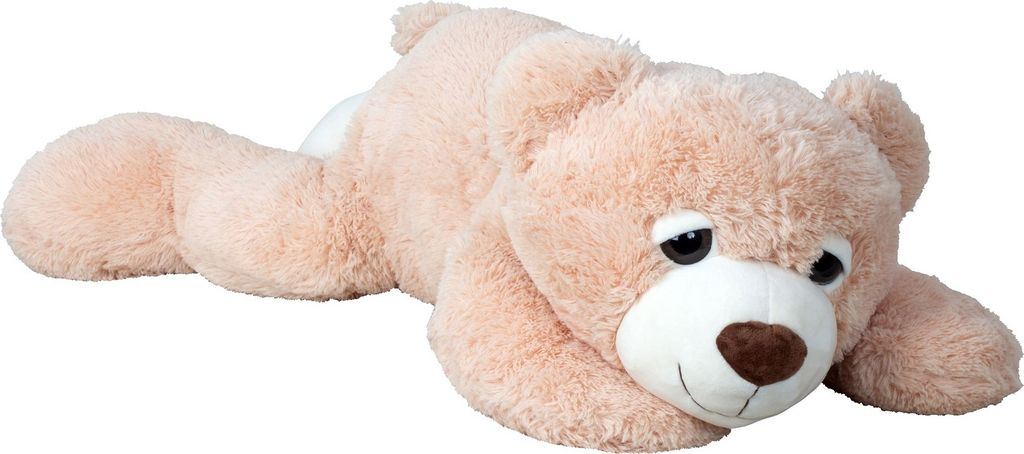 Riesen Teddybär Schlafbär liegend Hellbraun 100 cm groß Produktbild 