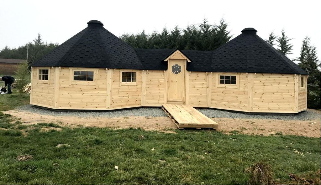 Hütte Berghütten Sauna Grillkota 39m² Holzhaus Garten Laube Kota Grills