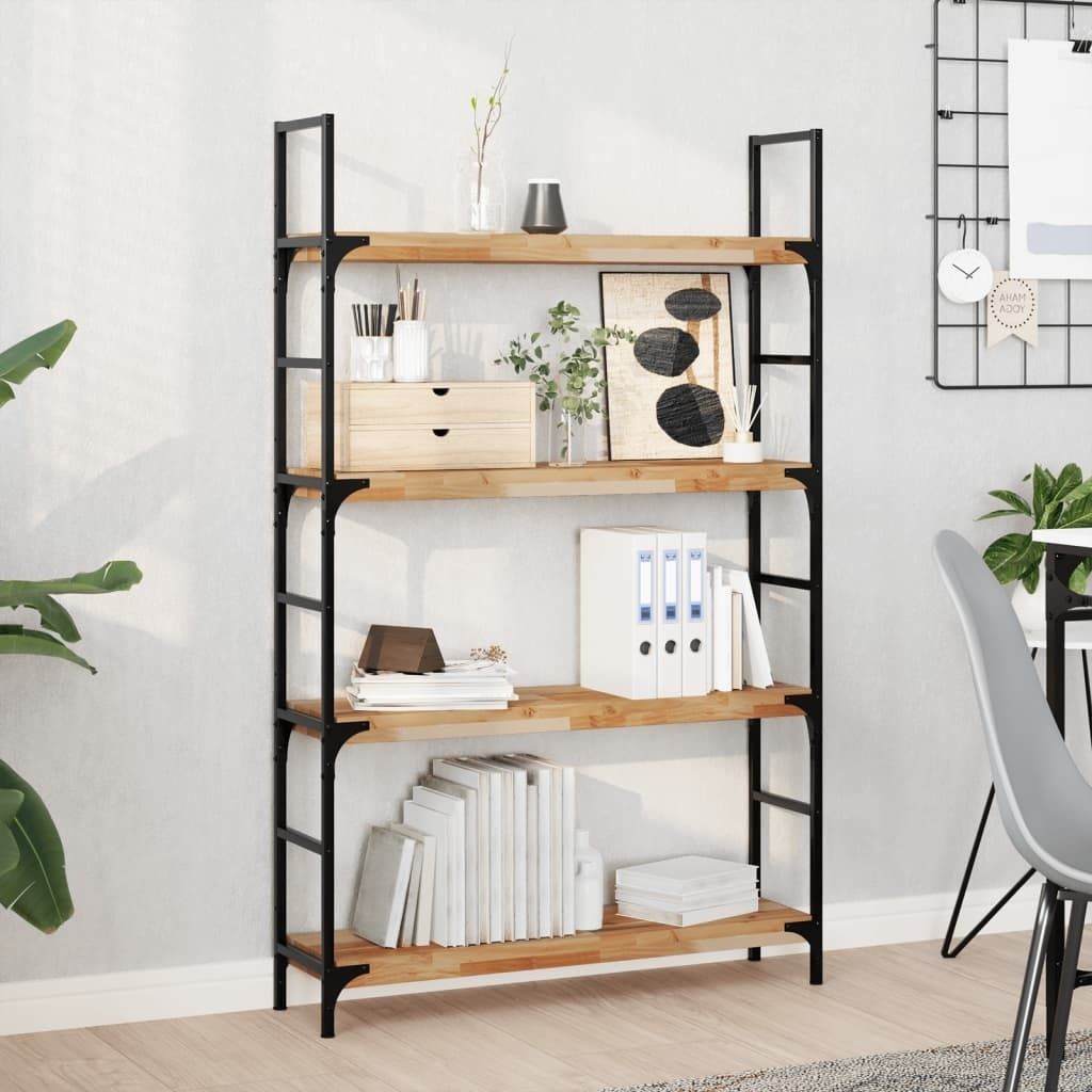 Maison Exclusive - Schweberegale 4 Stk. 100x20x4 cm Massivholz Akazie Ölbehandelt
