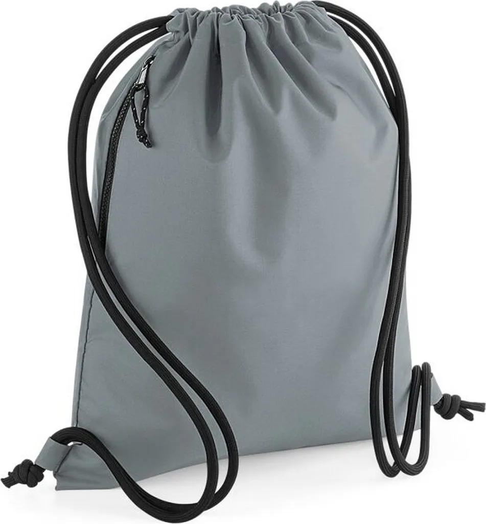 Sacca Bagbase BC4964 Recycled Gymsac Grigio | Accessorio Sostenibile