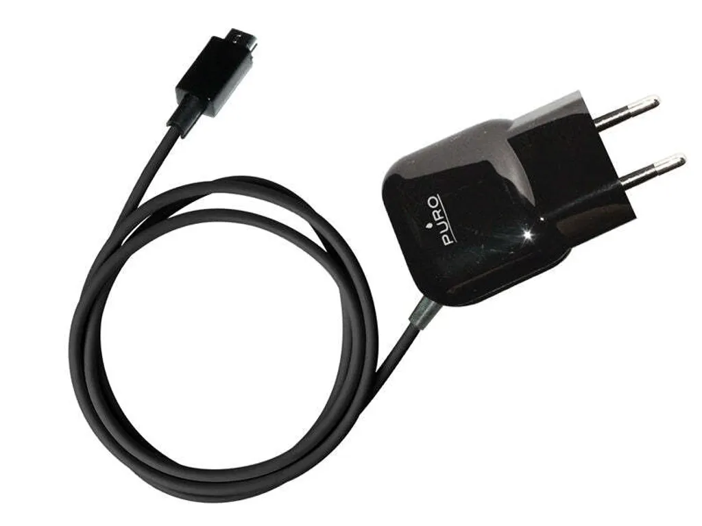 PURO Mini Caricatore da Viaggio Micro USB Nero - Shop Online Ufficiale