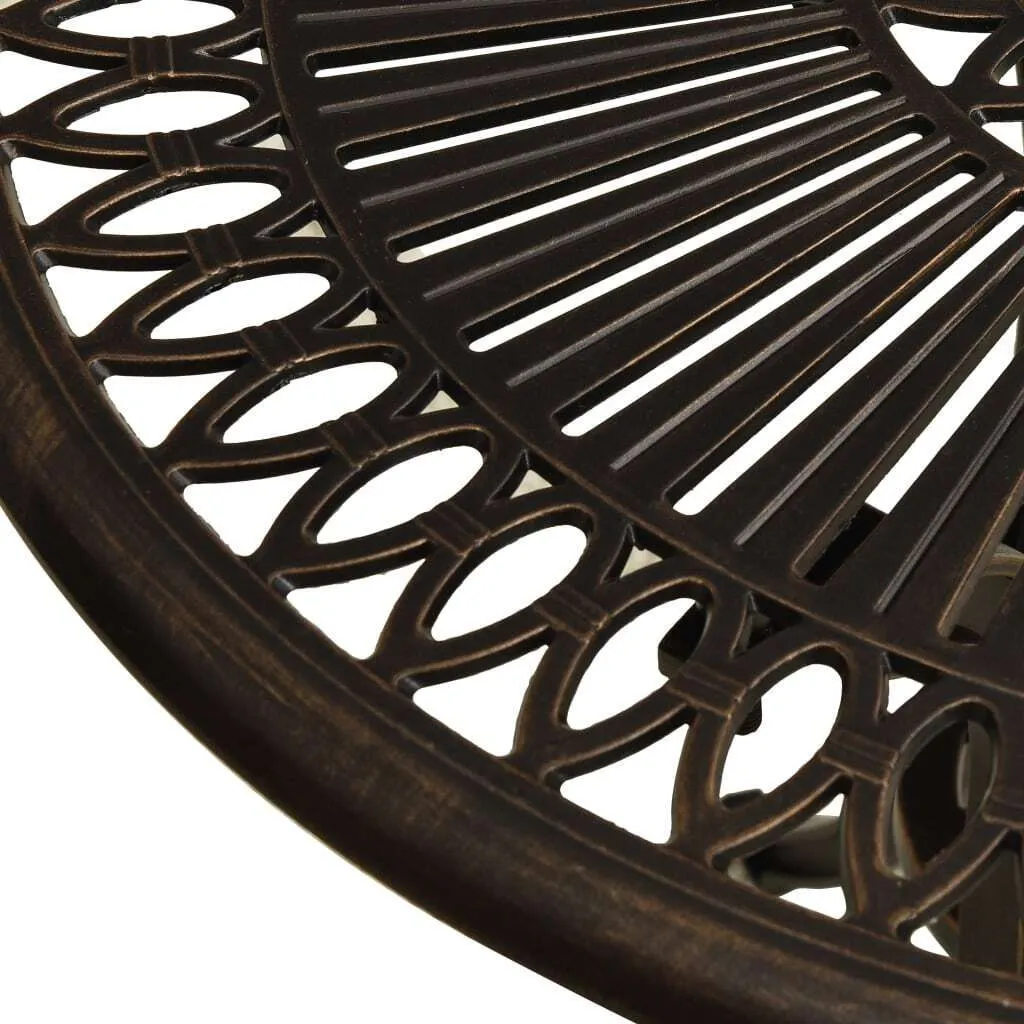 Tavolo Garden Bronze 62x62x65 Alluminio Pressofuso | Qualità Premium - 4