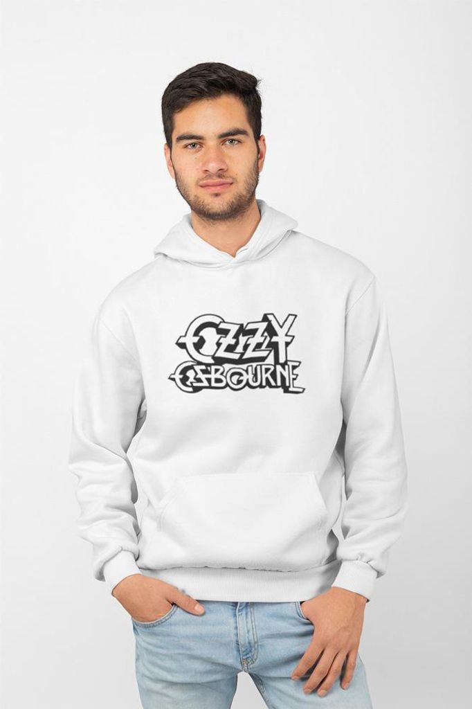 D&B Uni Hoodie ZN00006 Ozzy Weiß-Größe S