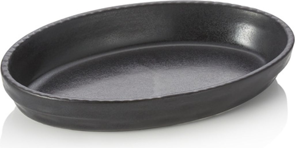 6x Backform, 28 x 17 x 4,5 cm, schwarz, Porzellan