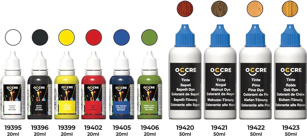 Základní výbava barevné sady OcCre s mořidly Obrázek produktu 