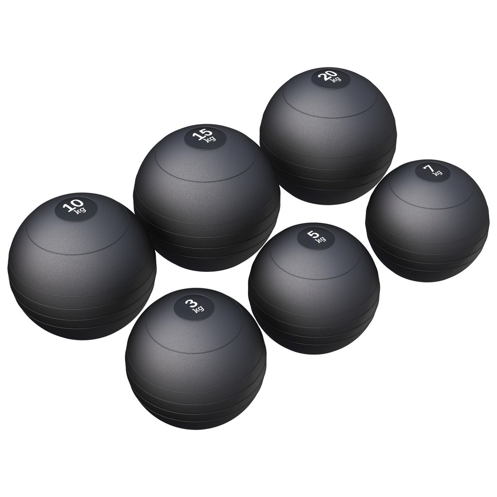 GORILLA SPORTS Slam Ball – 3–20 kg – Rutschfester Medizinball & Fitnessball mit griffiger Oberfläche – Trainingsball für funktionelles ...