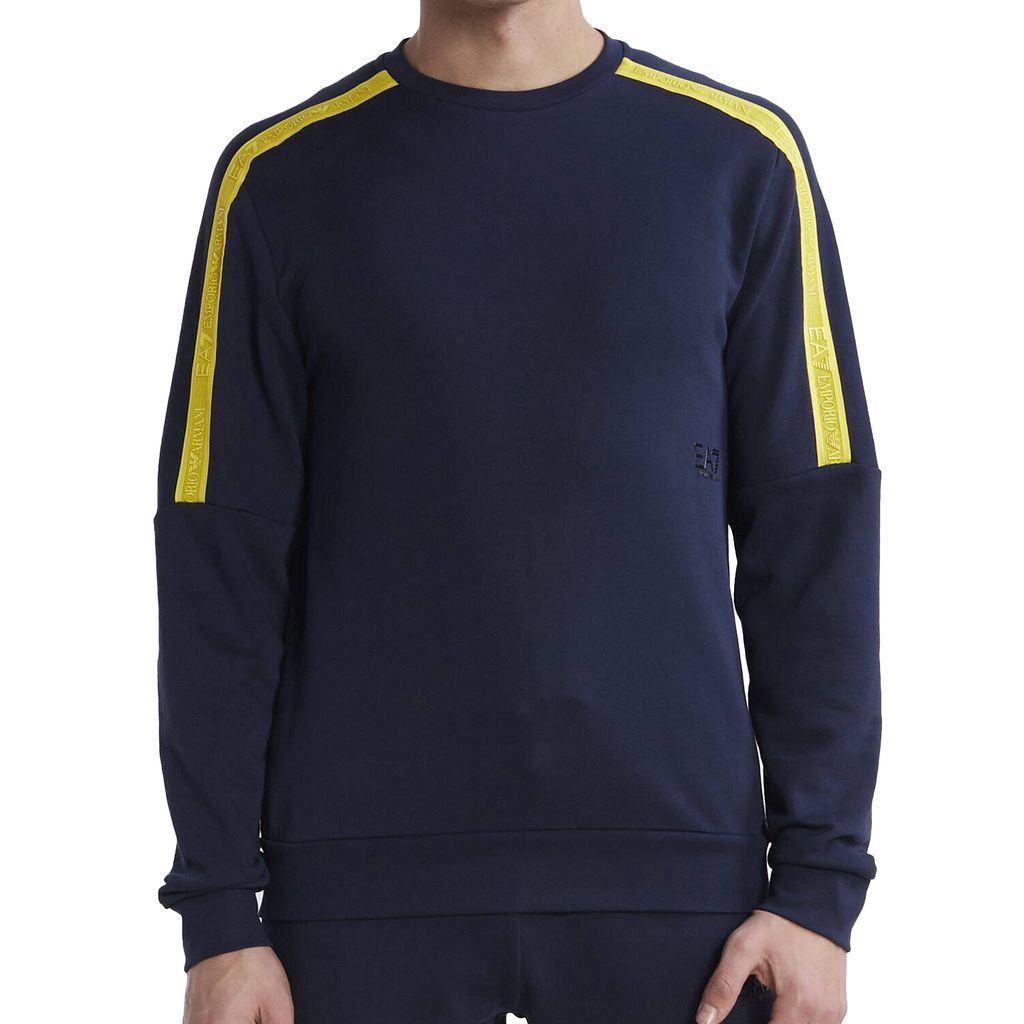 Emporio Armani EA7 Herren-Sweatshirt, marineblau, 3DPM56-PJEQZ-1554, XL