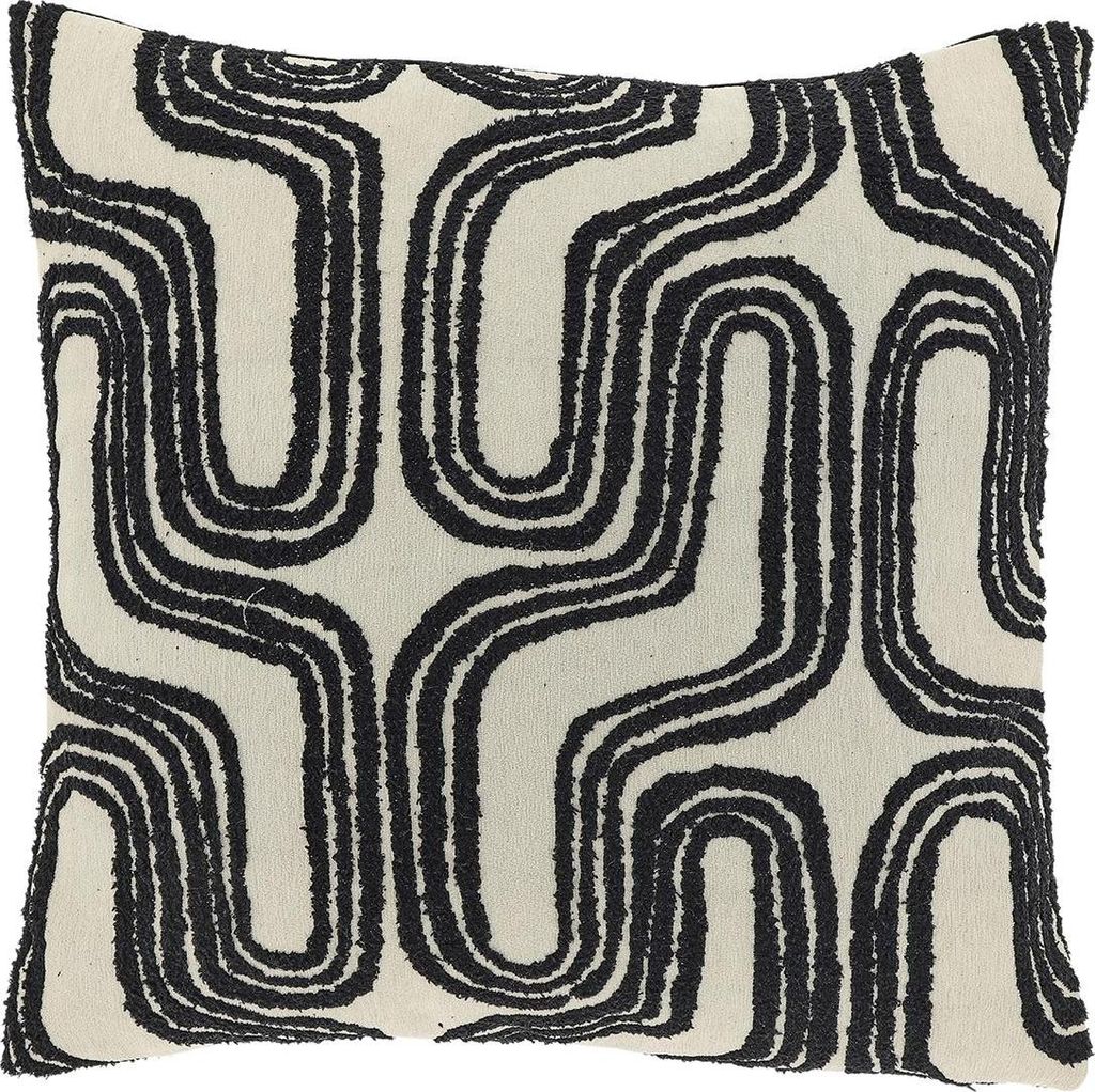 Unique Living - Dekokissen Jorina 45x45cm - Schwarz