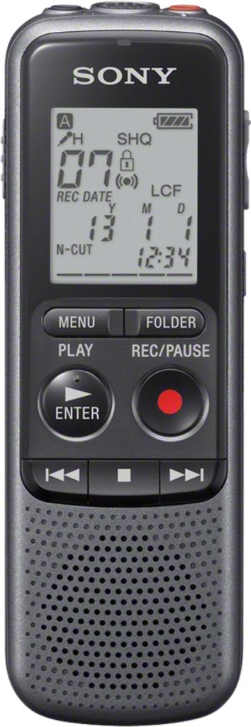 Sony ICD-PX240, 1043 h, Lange Wiedergabe (LP), MP3, 75 - Produktbild 