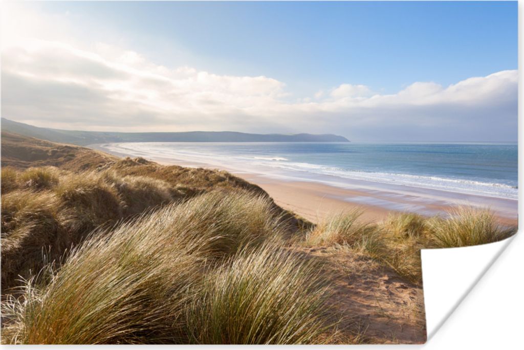 MuchoWow Poster Strand - Düne - Natur 120x80 cm - Bilder